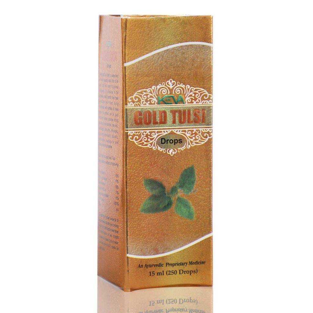 Keva Gold Tulsi Drops -15 ml with 2X Immunity, Experience the magic of multiple benefits of Tulsi (Pack Of 3 (45ml)) view 2