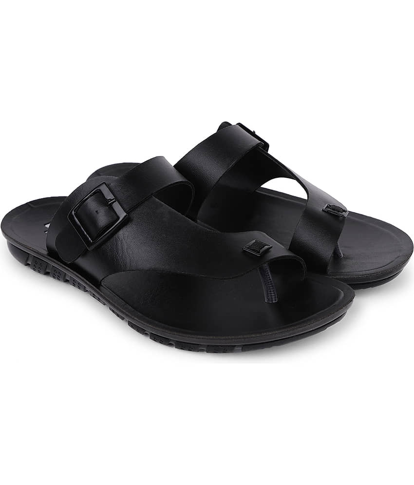PU-SPM Black Men's Daily Slipper view 2
