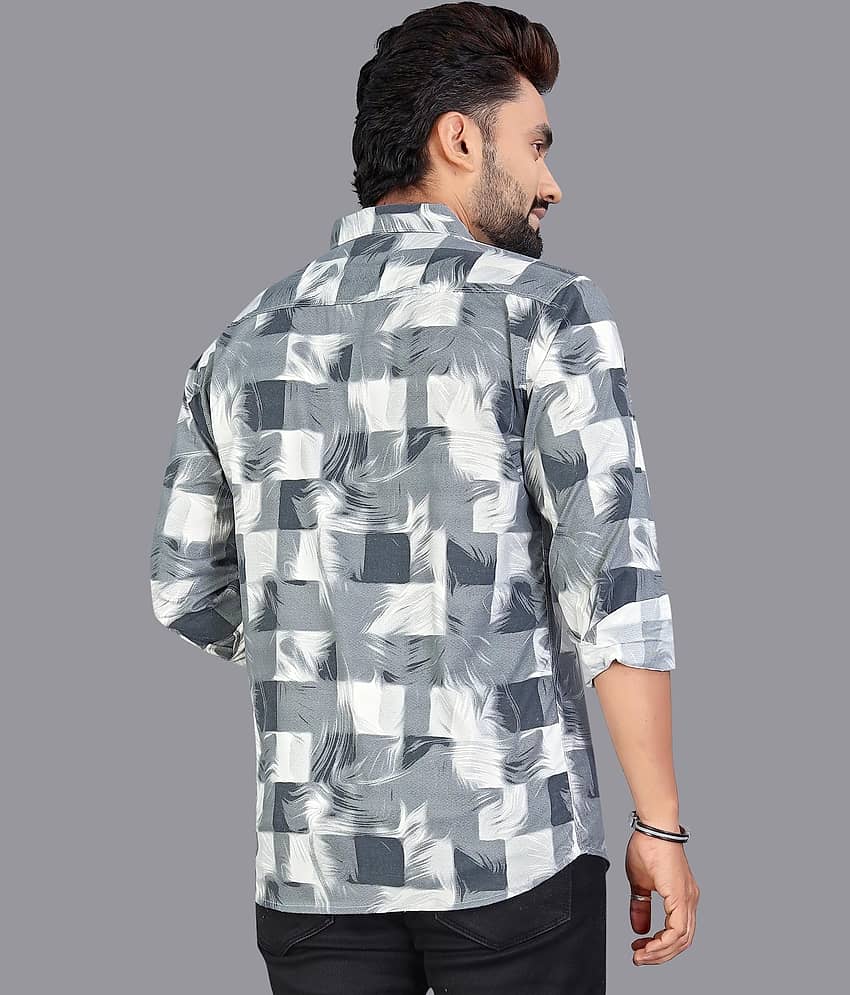 adwynpeter 100% Cotton Regular Fit Printed Full Sleeves Men's Casual Shirt - Multicolor 9 ( Pack of 1 ) view 2