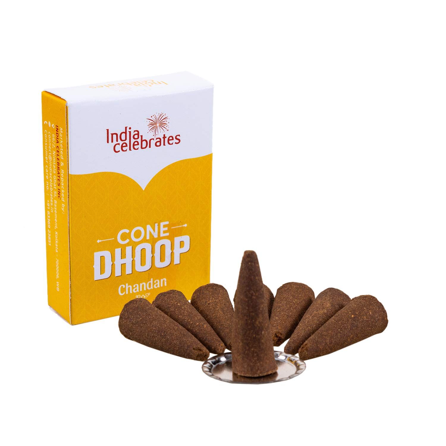 India Celebrates Cone Dhoop Chandan, 25 Pcs