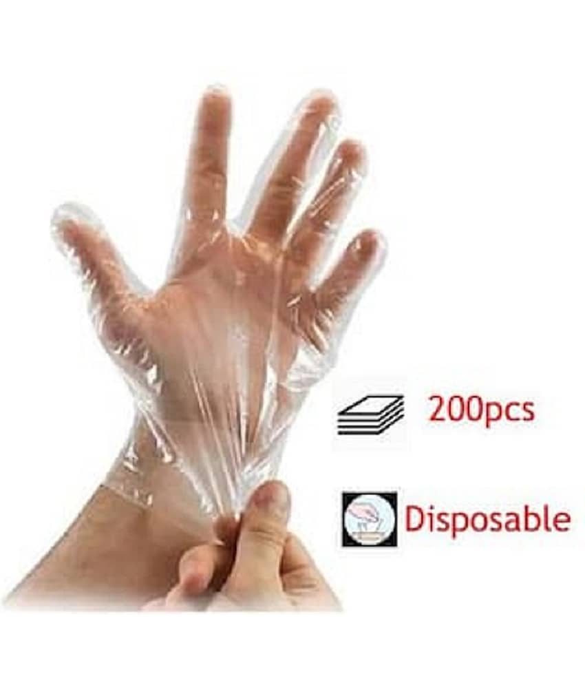 Clean India Plastic Standard Size Cleaning Glove