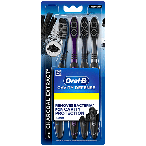 Oral B Cavity Defence Charcoal Soft 4s