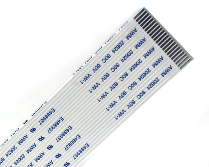 22 Pin 1mm Pitch 100mm Reverse Side Connection FFC Ribbon Flexible Flat Cable view 2
