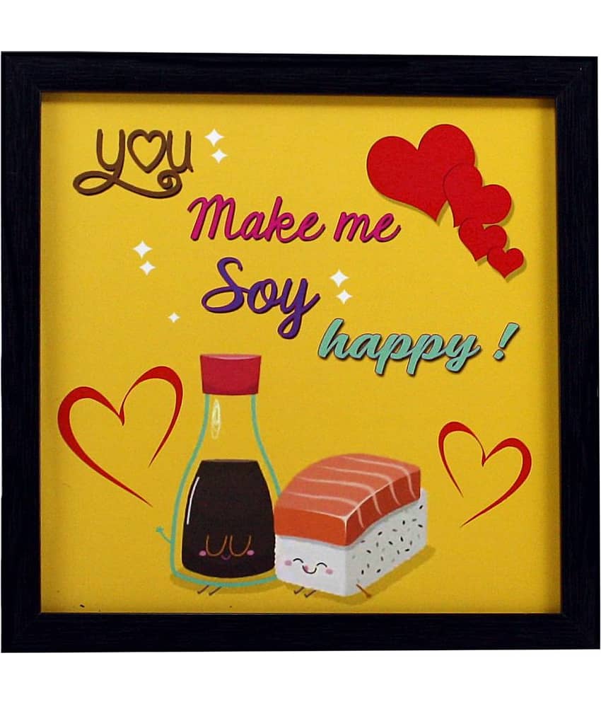 Indianara Love Décor Synthetic Painting With Frame view 2