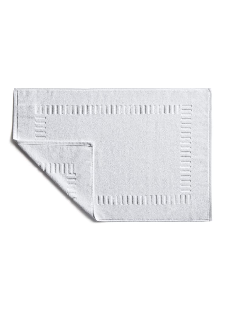 DDECOR Live beautiful 550GSM Cotton Blanco Bath Mat (White, Standard) view 2