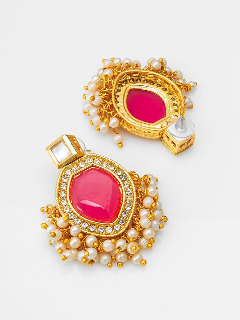 Morison Golden Petal Earrings A Bloom of Elegance view 2