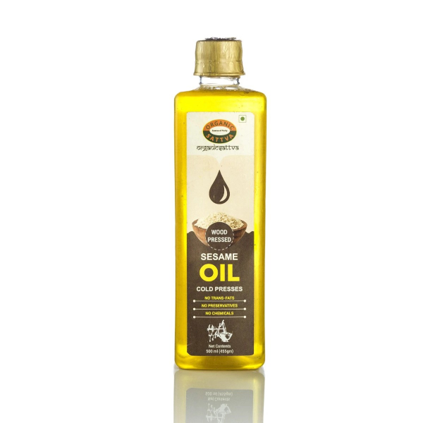 Organic Sattva Cold Pressed Sesame Premium Oil - 500 mL
