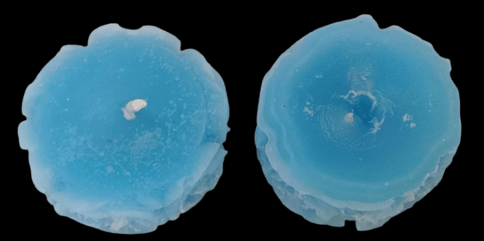 NLR URBAN Blue Rose Flower Shaped Candle view 2