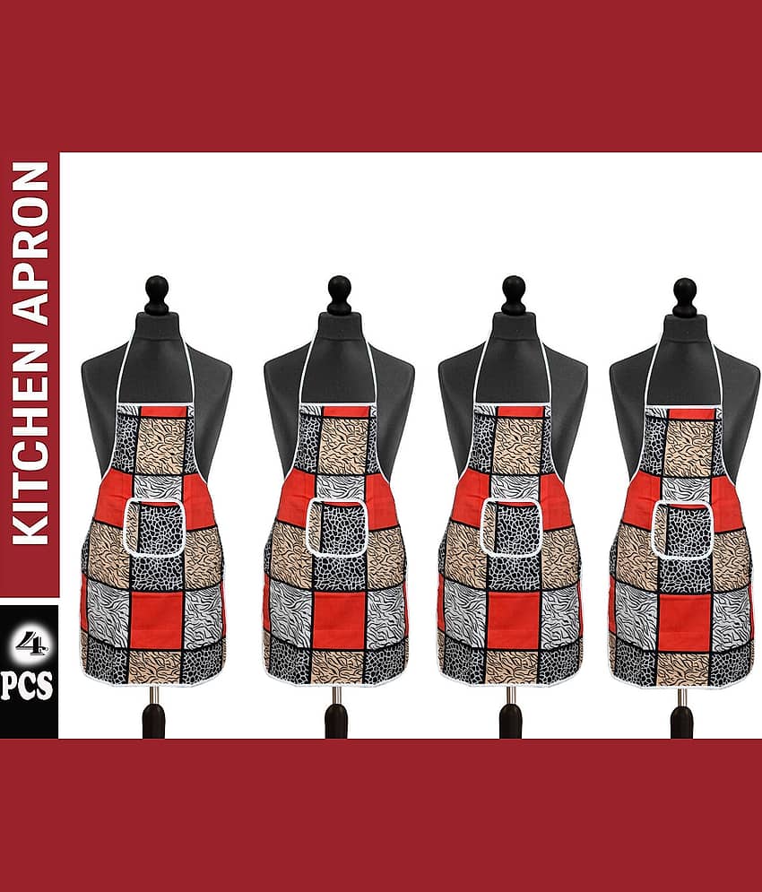 Aazeem Multicolor Half Apron ( Pack of 4 )