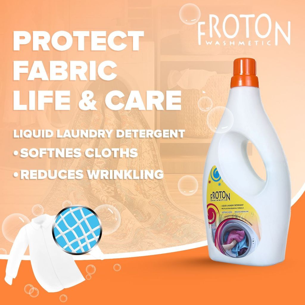 Froton Liquid detergent 1000ml Pack of 3 view 2