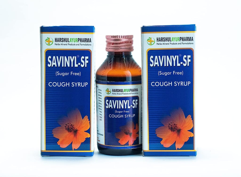 Harshul Ayur Pharma SAVINYL-SF Cough Syrup 100 ml view 2