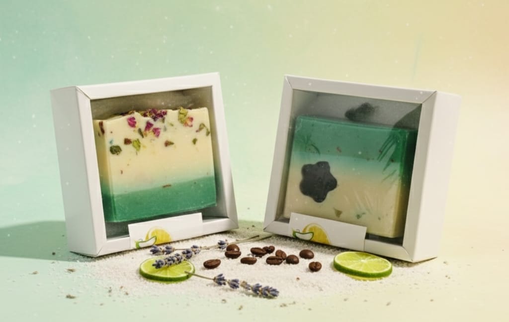 Lemon Alovera herbal, organic bath soap