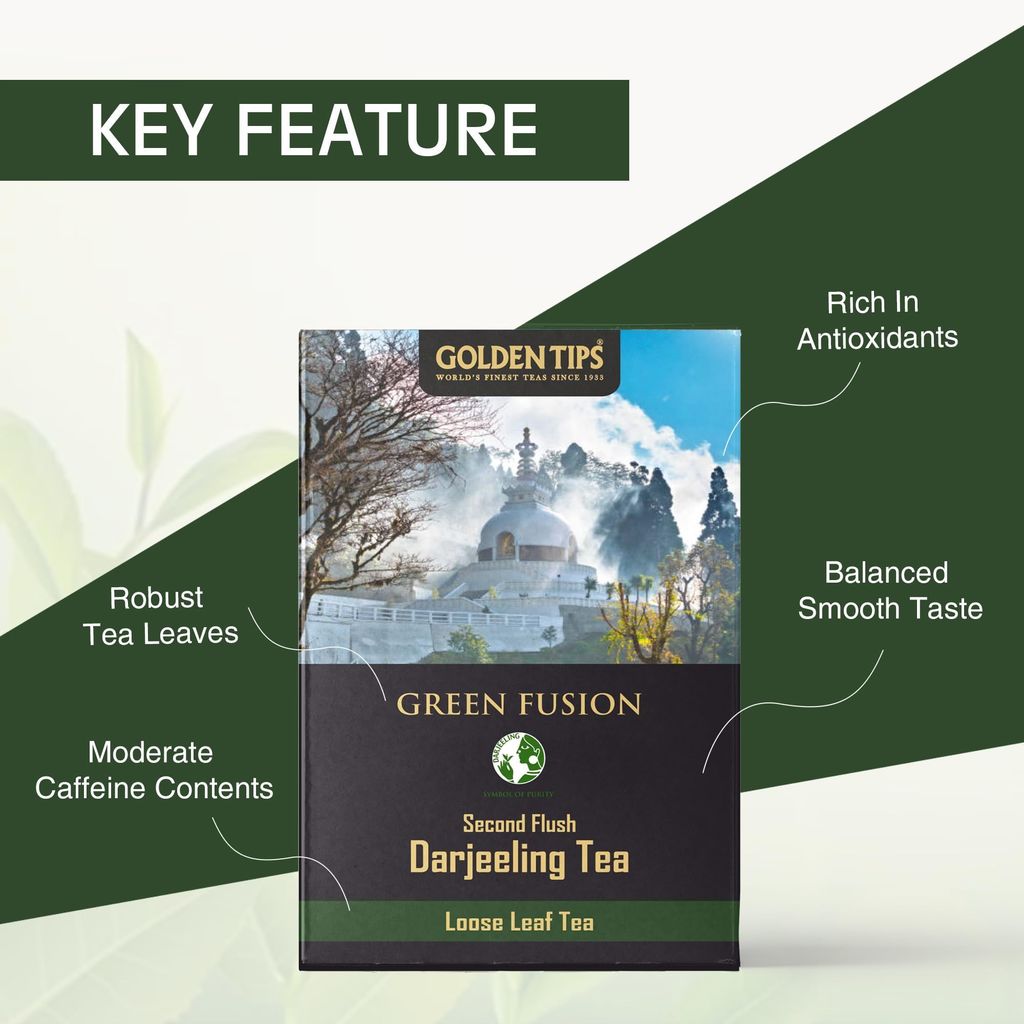 Golden Tips Green Fusion Loose Leaf Fine Green Tea view 2