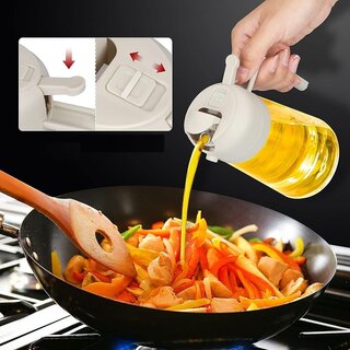 Oil Dispenser Mist Spray Bottle Cooking/Baking Tool Accessories Leakproof Seasoning Bottle Cooking Oil Container Kitchen Storage Organizer (Pack of 1,Multicolor) view 2
