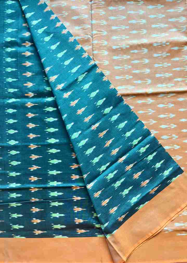 Ikkat Mercerised Cotton abstract patterns view 2