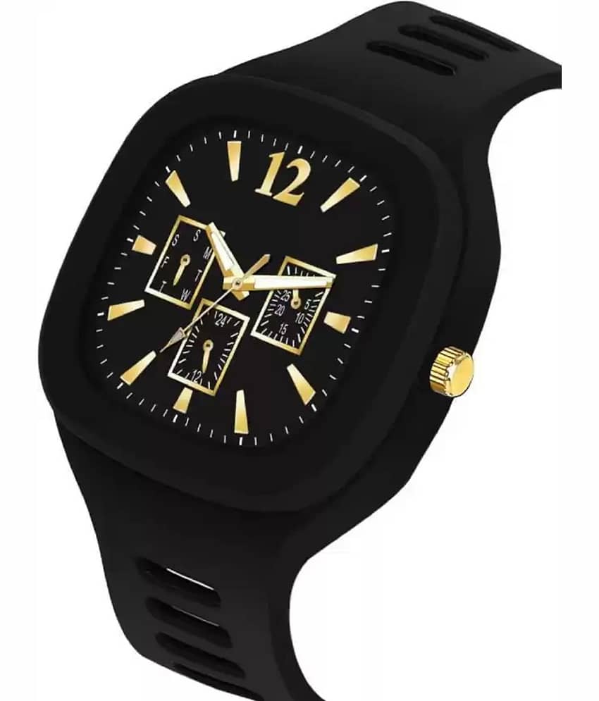 Trex Black Silicon Analog Men's Watch view 2