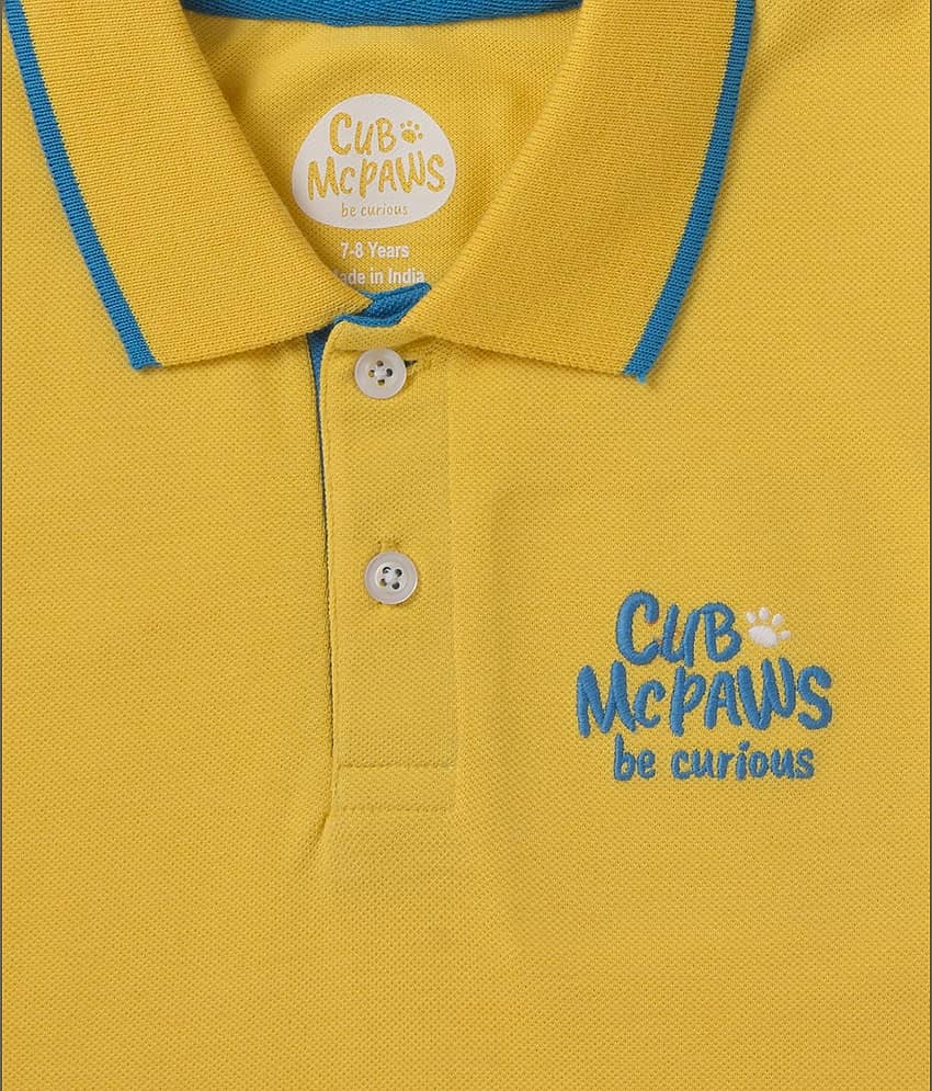Cub Mcpaws Pack of 1 Boys Cotton T-Shirt ( Yellow ) view 2