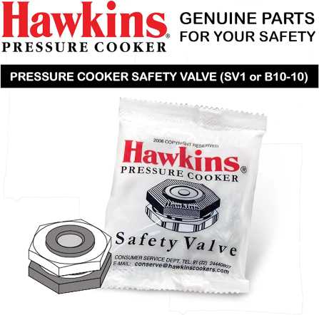 Hawkins Aluminium Safety Valve For All Hawkins Pressure Cookers From 1.5 Litre To 14 Litre, Black, Standard (Hsfvalce), 14 Liter view 2