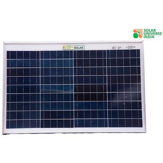 SUI 40 Watt - 12 Volt Solar Panel for Home Lighting (Black) view 2