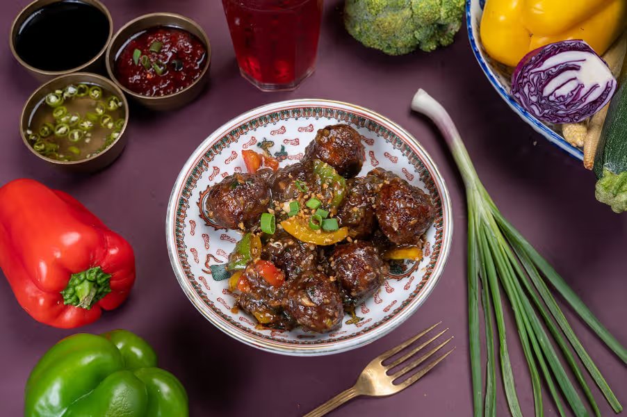 Veg Manchurian Dry (8 Pieces)