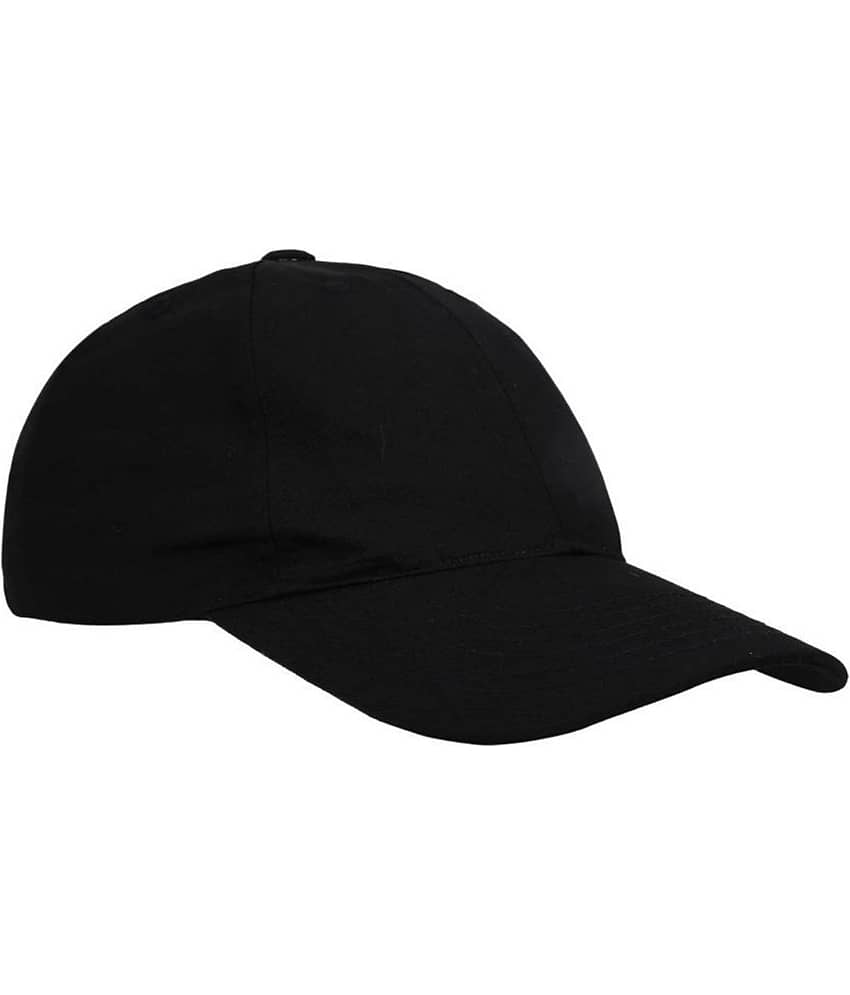 THRIFTKART Pack of 1 Cotton Blend Men's Cap ( Black ) view 2