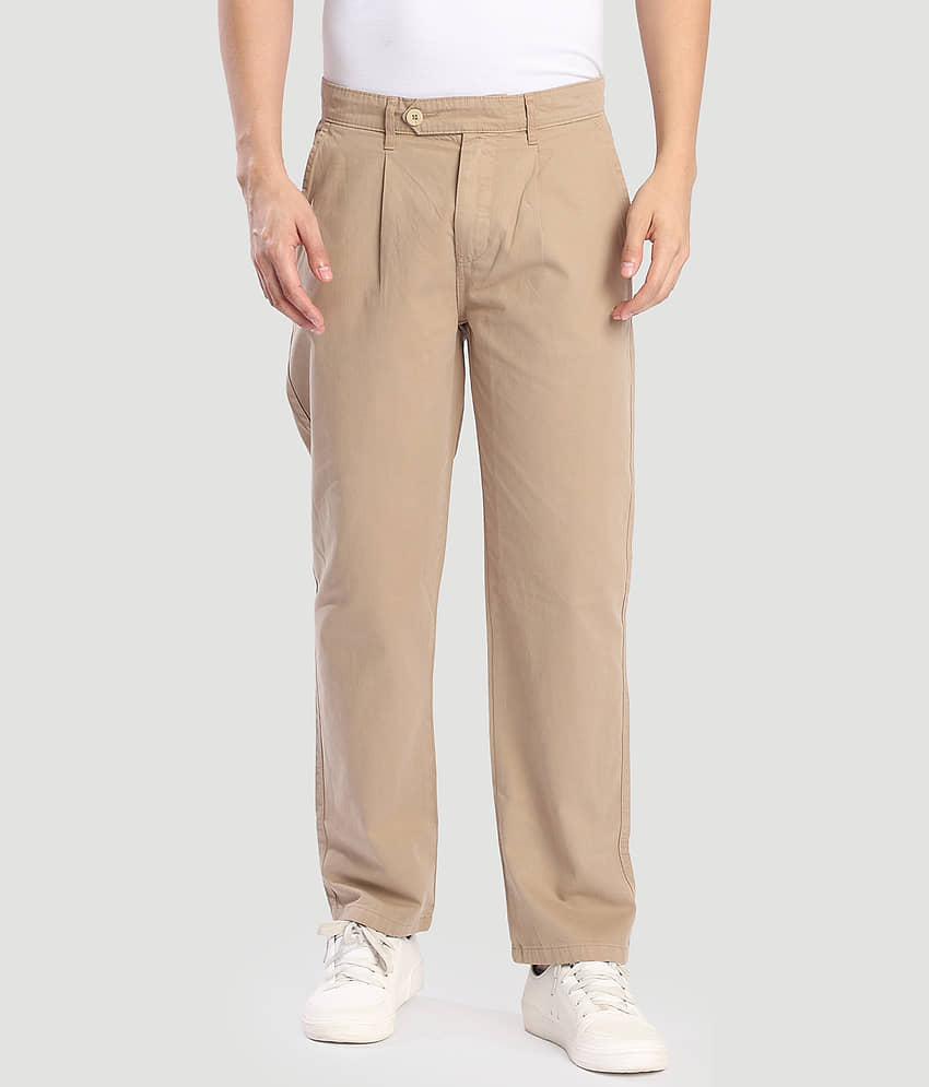 Bene Kleed Relax Men's Cargos - Beige ( Pack of 1 ) view 2