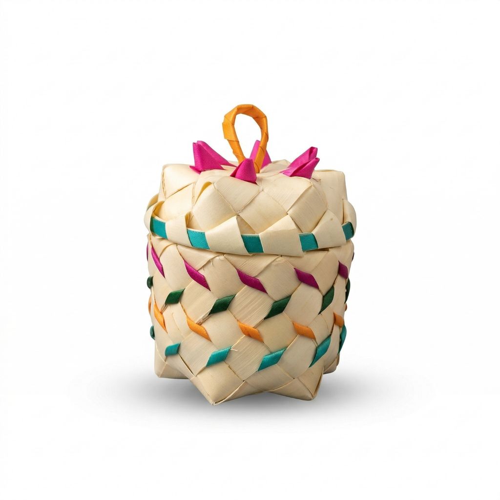 Palm Pineapple Gift Box – Handmade Eco-Friendly Storage Basket view 2