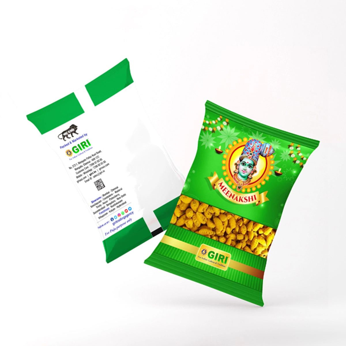 Giri Turmeric Finger | Haldi | Yellow Colour | Manjal for Pooja 100 gram in Long Size view 2