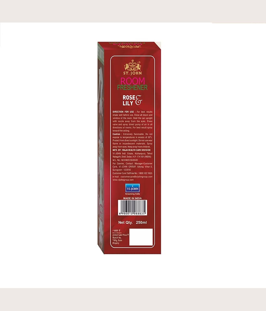 ST.JOHN Rose Room Freshener For Home & Office 250ml - Pack of 1 view 2