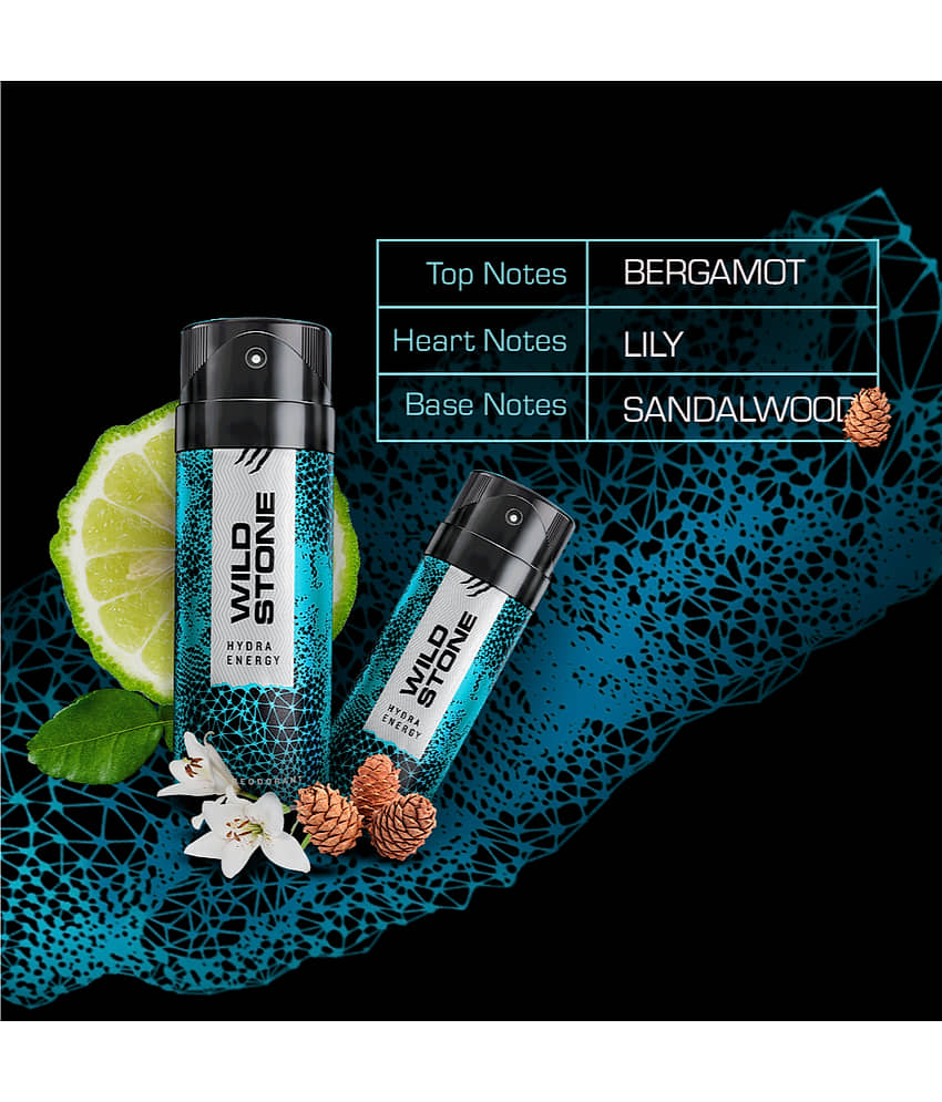 Wild Stone Hydra Energy Deodorant Combo for Men, Pack of 3 (150ml each) view 2