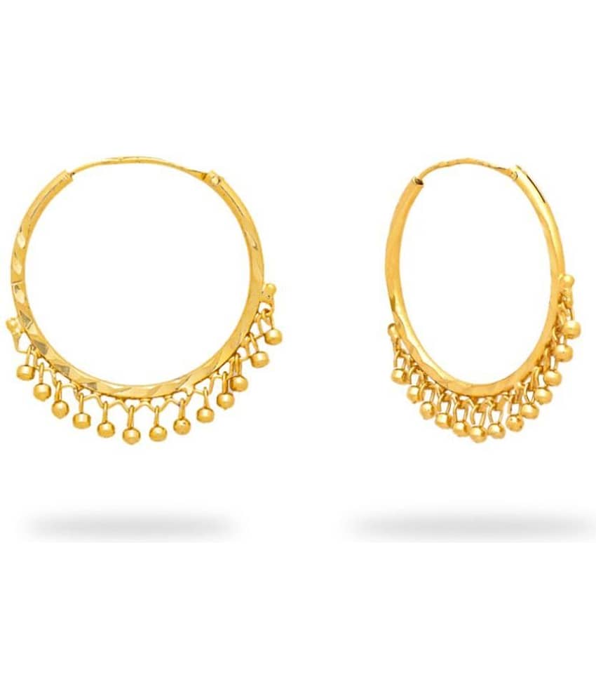 LUV FASHION Golden Bali Earrings ( Pack of 1 ) view 2