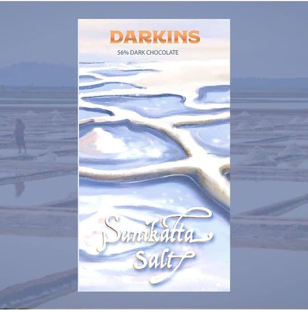 Darkins Dark Chocolate | 56% Artisanal Dark Chocolate Sanikatta Salt | Vegan | Gluten-Free | Unrefined Cane Sugar | No Artificial Flavours | Natural Chocolate | 65 GM Each Pack of 2 view 2