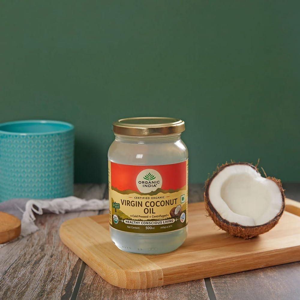 ORGANIC INDIA Cold Pressed Virgin Coconut Oil, 500ml view 2