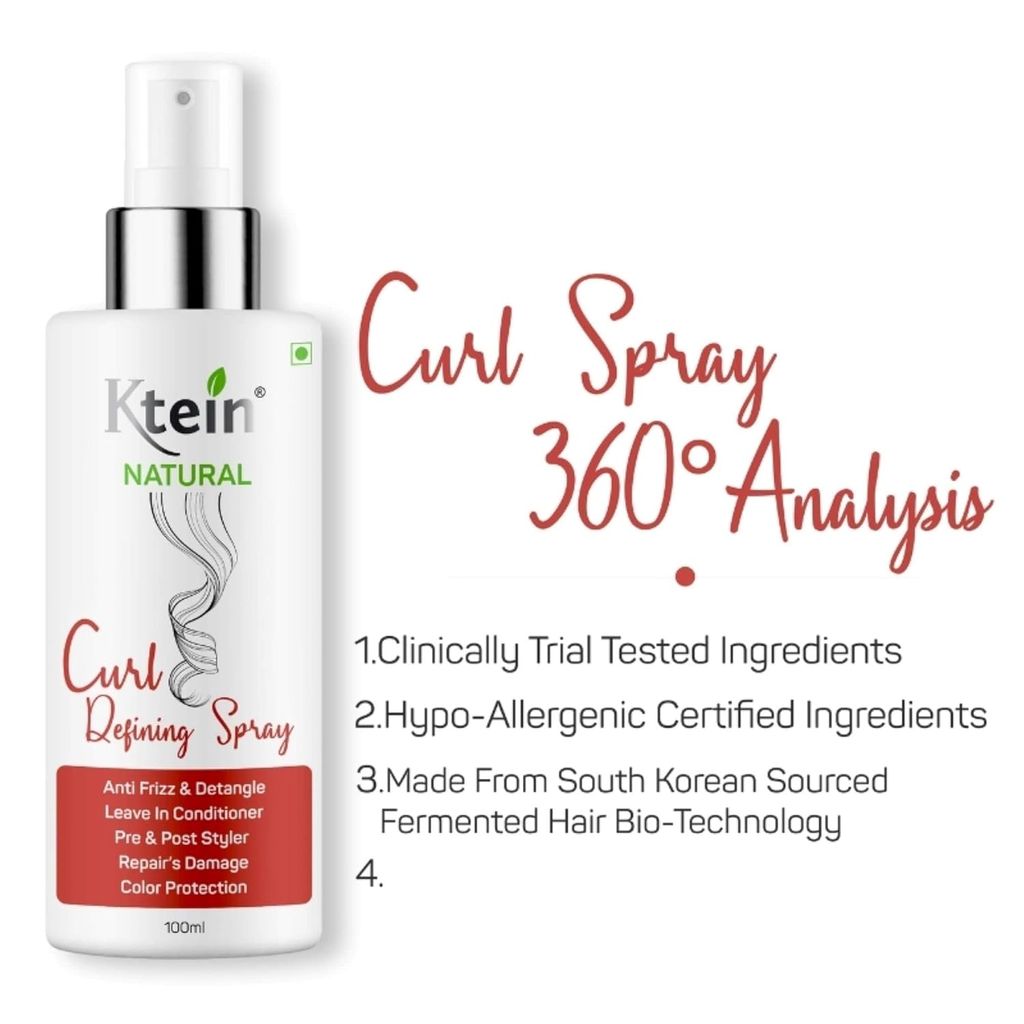 Ktein Curl, Holding and Keratin Spray 100ml Combo view 2