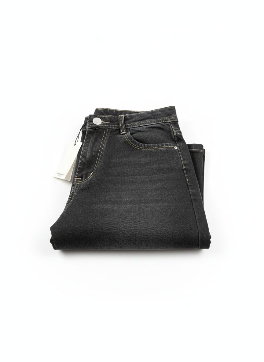Black wisker Female Jeans view 2
