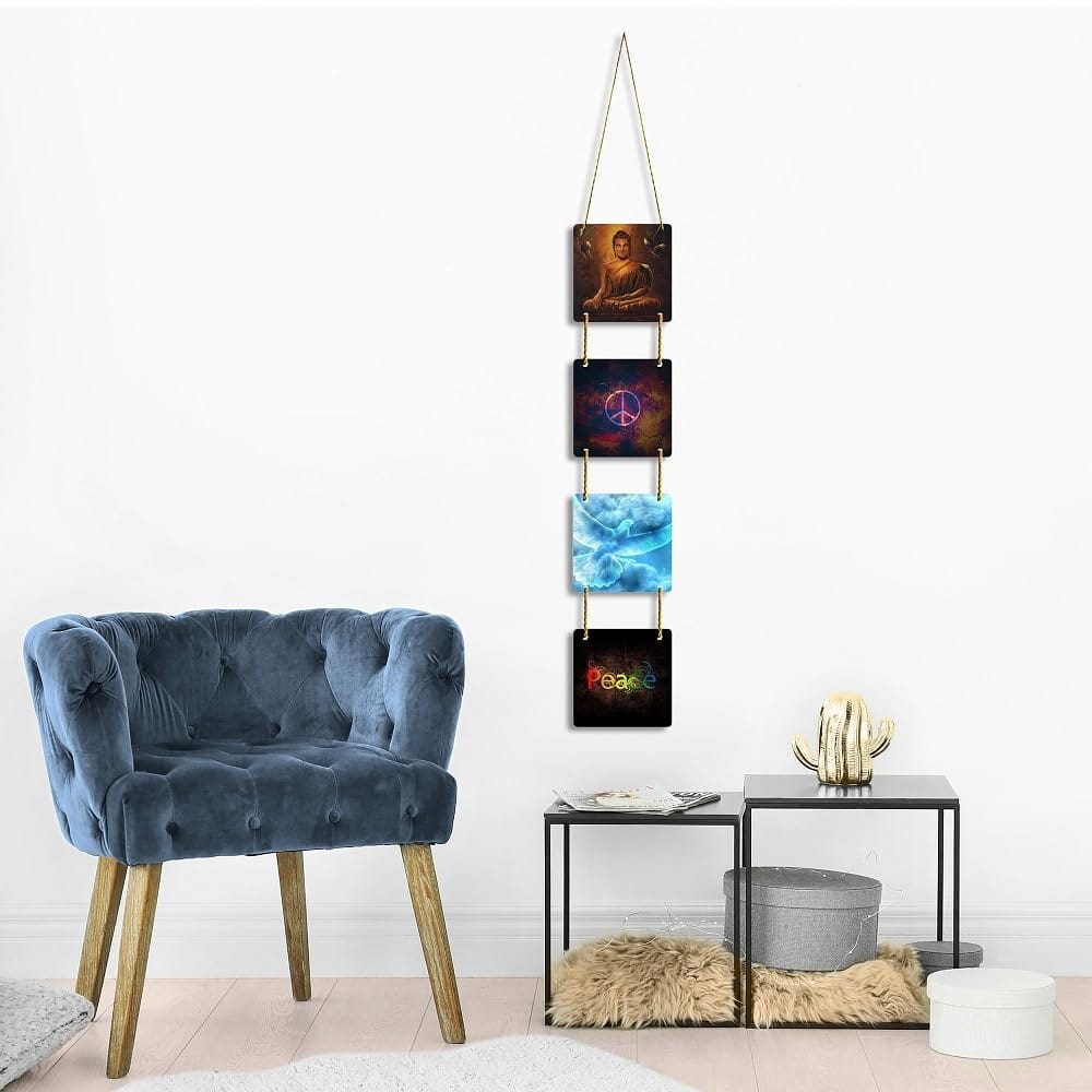 Wall Hangings for Home Decoration Items for Living Room Decor Welcome Home Wall Hanging for Home Office Decoration Handmade Craft Decorative Wall Art (WH1207) view 2