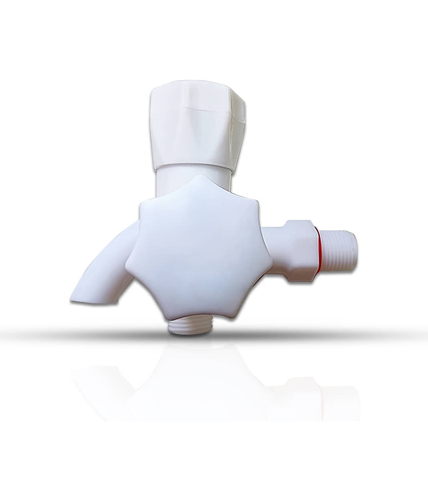 POLO TWO WAY BIB COCK Plastic (ABS) Toilet Tap (2 in 1 Cock) view 2