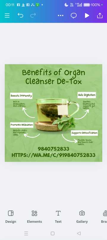 Organic Cleanse De-Tox Mix 100 Gms view 2