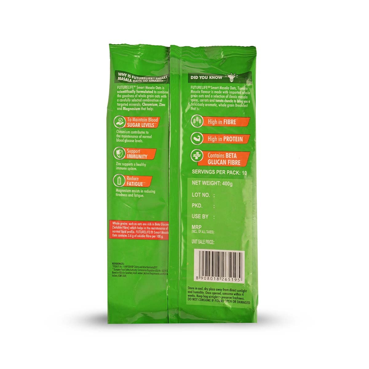 Futurelife Smart Spicy Masala Oats 400 Gms view 2