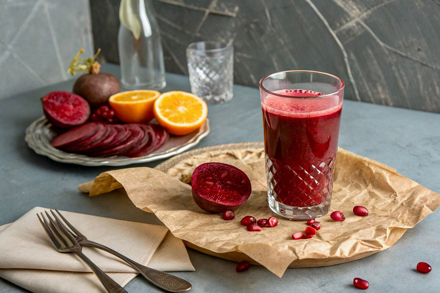 Beetroot, watermelon & orange health booster