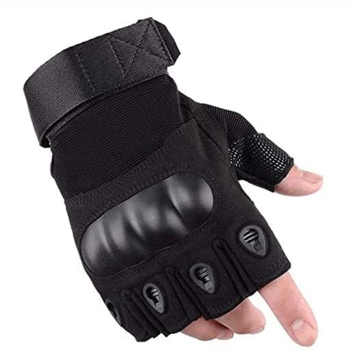 Half-Finger Tactical Gloves, Breathable Military Army Gloves with Reinforced Palm for Men, for Shooting, Riding, Cycling view 2