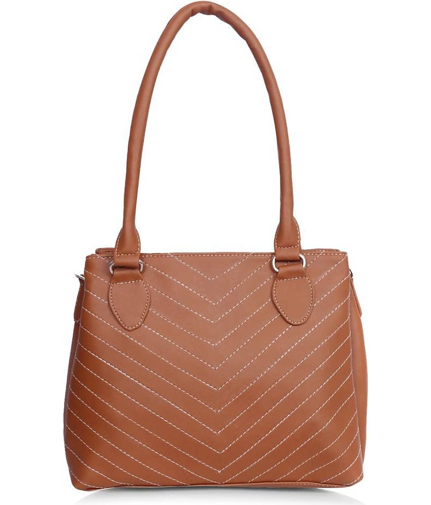 Leather Land Sling Bag Faux Leather Set of 1 ( Tan ) view 2