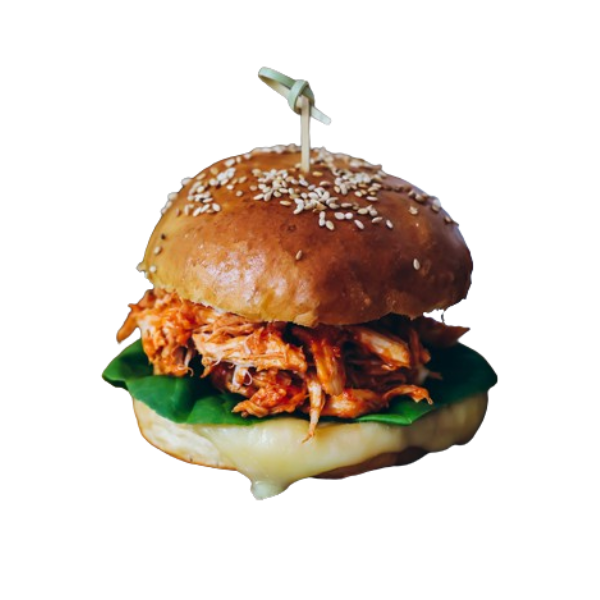 Pulled Chicken Melt Burger