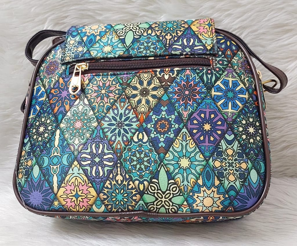 Women's Handbag, Shoulder Bag, Crossbody Bag, Messenger Bag, Boho Bag, Floral Pattern, Multicolor, Casual, Stylish, Unique view 2