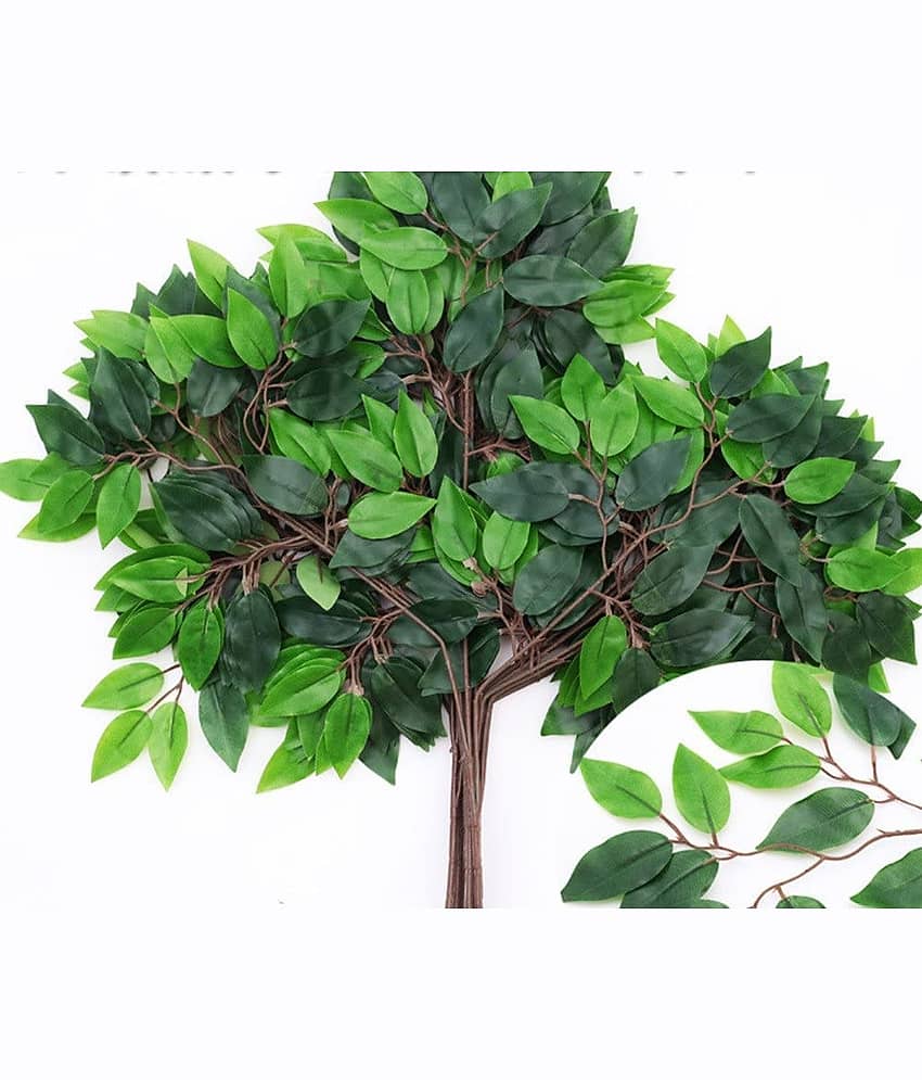 Green plant indoor - Green Wild Artificial Flowers Bunch ( Pack of 12 ) view 2