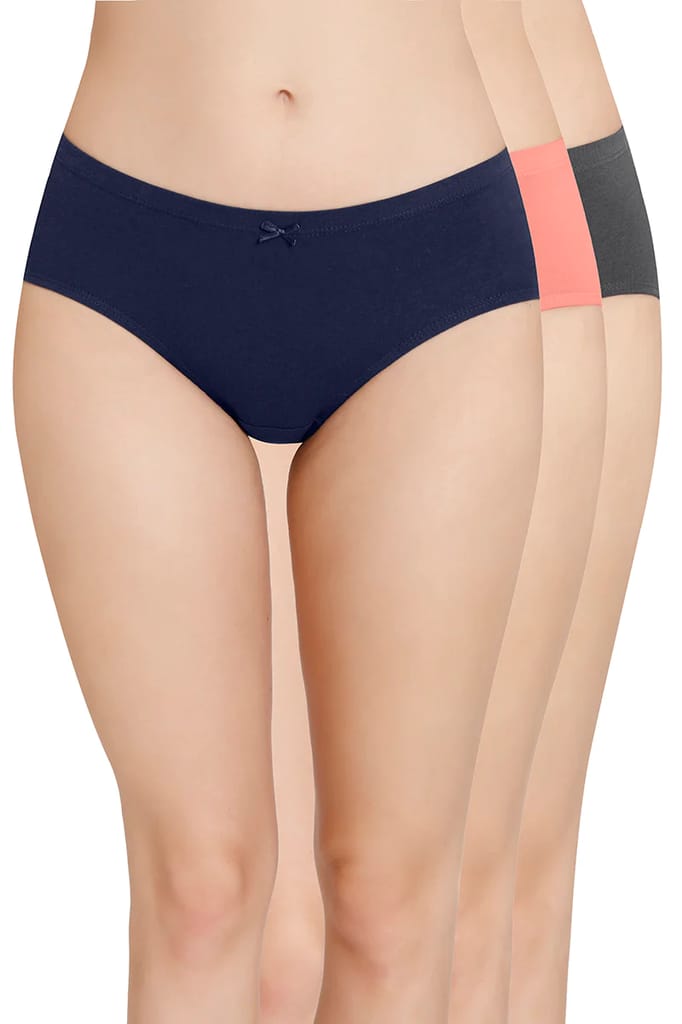 Amante Women's Hipster Plain Panties Pack of 3 view 2