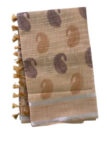Linen Cotton Saree