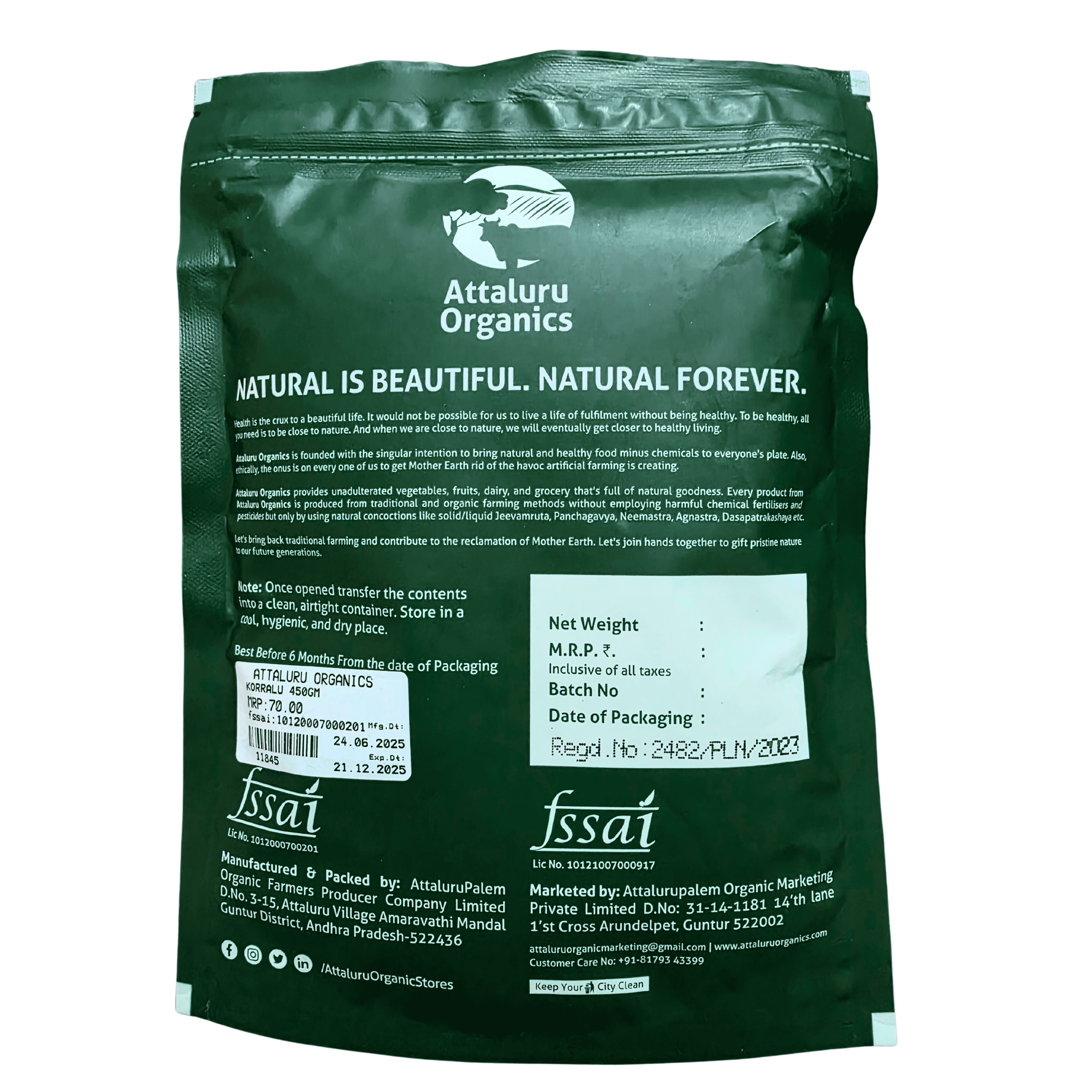 Attaluru Organics Foxtail Millet for Light and Healthy Meals view 2