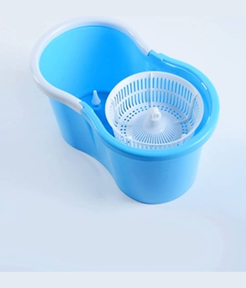 Easy Life Floor Cleaning 360 Degree Rotating Magic Spin Mop Bucket Set With two Microfiber Mop Head view 2