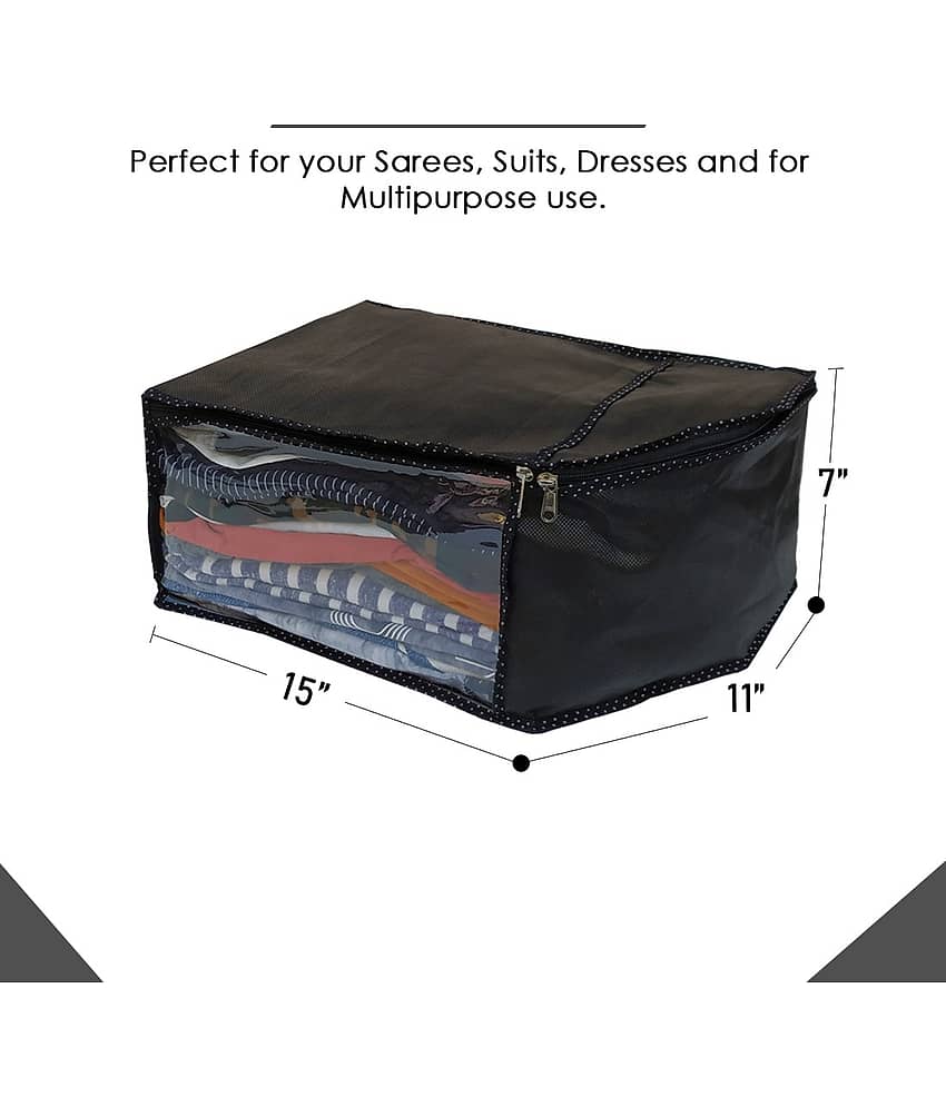 Sh Nasima Blouse Covers Organizer Non Woven Blouse Storage Bag With Transparent Window view 2